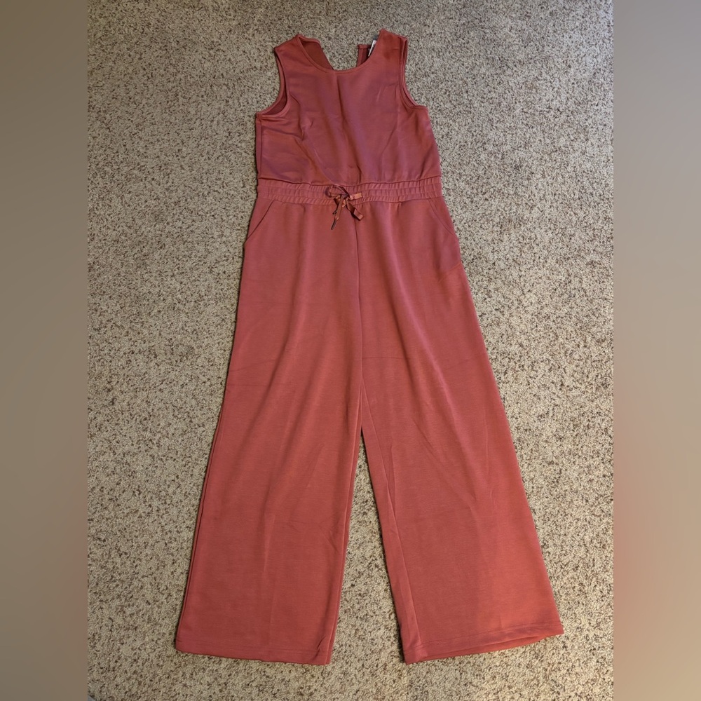 Serra Terracotta Sleeveless Jumpsuit